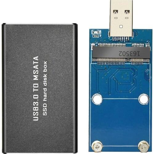 USB 3.0 to MSATA SSD Hard Disk Box External Hard Drive Case