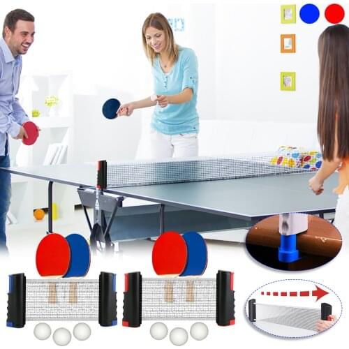 1 Pair Table Tennis Net Portable Retractable Ping Pong Post Net Rack For Any Table Table Tennis Rack Replace Kit Ping Pong Set