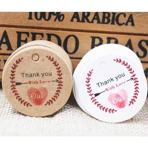 100pcs various wedding favors tag kraft gift label tag thank you paper gifts/wedding favors /cookies decorative hang tag 100pcs
