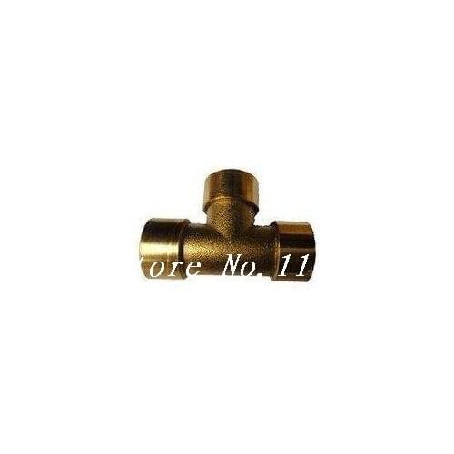 20pcs/lot 3 Ways 1/8" Tee Female BSPP Brass Coupler Adapter directly from manufacturer