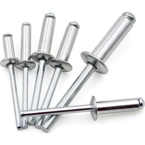 200Pcs For Pneumatic Blind Riveter The Aluminum Rivets 304 Stainless Steel Blind Rivets