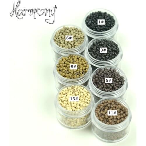320 000pcs /320 bottles 2.90mm NANO Ring COPPER SILICONE High quality Beads nano hair extension tools 7Colors available