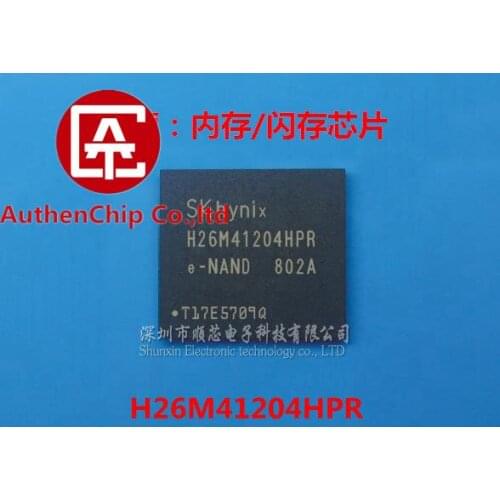 5pcs 100% orginal new in stock H26M41204HPR 153 ball emmc memory font chip hard disk