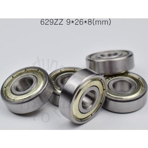 629ZZ 9*26*8(mm) 10pieces bearing ABEC-5 bearings 10pcs metal Sealed Bearing 629 629Z 629ZZ chrome steel bearing
