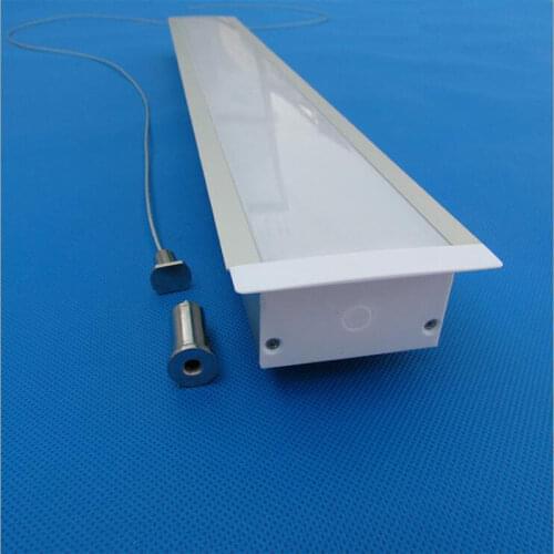 Aluminum LED Strip Lights Lampshade 74X34 1meter Ceiling Lamp Shell Cover