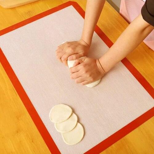 Non-Stick Silicone Baking Mats Cookie Pad Rolling Dough Mat High Temperature Resistant Glass Fiber Batters Flour Fondant Mat