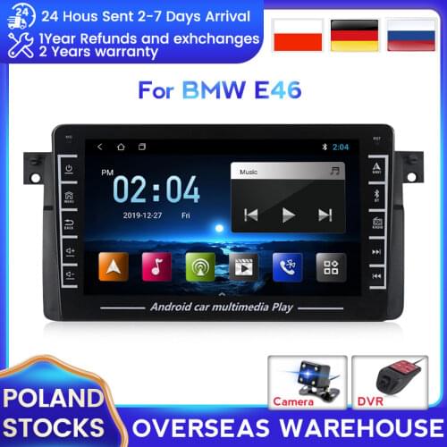 IPS 2 Din Car android GPS Radio Stereo For BMW E46 Coupe (M3 Rover) 316i 318i 1998-2006 Quad-Core Wifi Navigation GPS