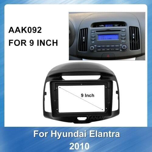 2DIN Car DVD Frame Adaptor Dash Trim Fascia Panel for Hyundai Yuedong 2010 Radio Trim Kit CD Bezel Dash Mount panel fascia Frame