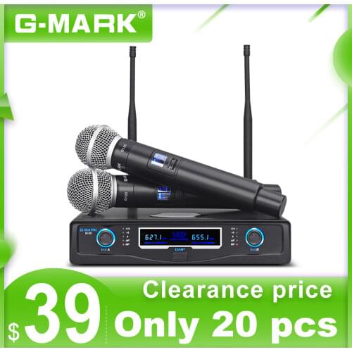 G-MARK G120 Professional Wireless Dynamic Handheld Microphone Party KTV Karaoke Church 50m Receive