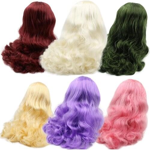 DBS blyth doll icy rbl scalp and dome wavy hair wig for DIY custom