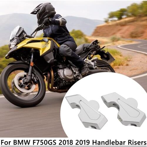 For BMW F750 GS 2018 2019 Handlebar Risers Bar Clamp Adapter F750GS F 750 GS NEW Motorcycle parts CNC HandleBars Riser Handle