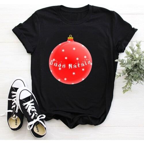 Christmas Print T Shirt Women Summer Harajuku T Shirt Fashion Tops Female T-shirt Casual Tee Woman Clothing TX9356