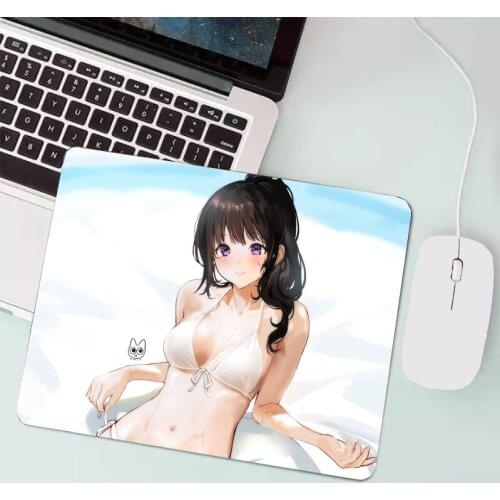 Cool sexy girl keyboard mouse pad cartoon game computer computer accessories mouse pad rubber pad mouse computer mouse pad small