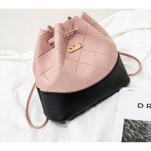 Fashion Girls Hot Sales Backpack Womens Bucket Bag Pressure Line Rhombic multi-purpose shoulder bags hand bags