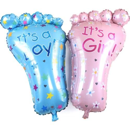 1pc 46*79cm Children Feet Shape Foil Balloon Aluminum Baloon Kids Boy Girl Baby Shower Birthday Party Decoration Creative Gift
