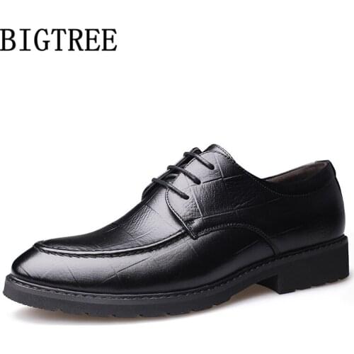 Formal Shoes Men Elegant Coiffeur Oxford Leather Shoes Men Office Brown Dress Shoes Men Classic Italian Zapatos Hombre Ayakkabi