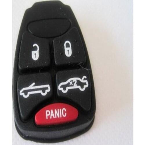 DAKATU NEW REMOTE RUBBER 4+1 BUTTONS REPLACEMENT BUTTON PAD FOR CHRYSLER(BIG BUTTON)