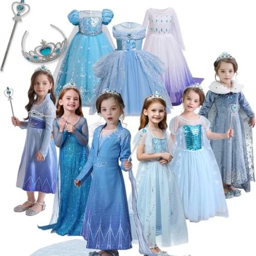 Halloween Dress Girls Princess Dress Up Party Costumes Children Carnival Roleplay Clothes 3-8 Years Kid Christmas Vestidos