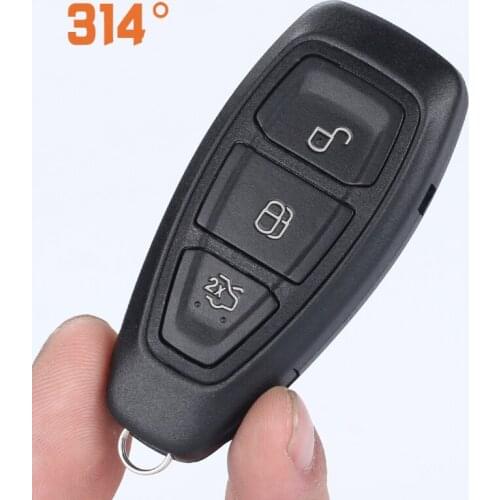 3 Button Black Car Smart Card Remote Control Key Shell Replacement Key Suit For New Ford Focus/Mondeo/Winning/Wing Tiger/Wing Bo