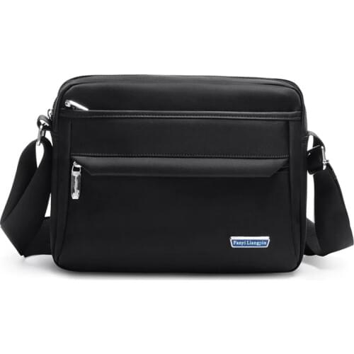 Brand Mens Shoulder Bag Business Messenger Bag Casual Boys Travel Crossbody Bags for Men Multiple Pockets