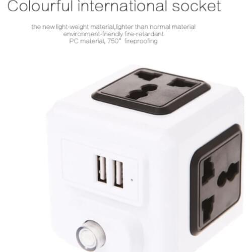 Smart Home Cube EU / US / UK Plug 4 Outer Extension Adapter Universal Socket LS'D Tool