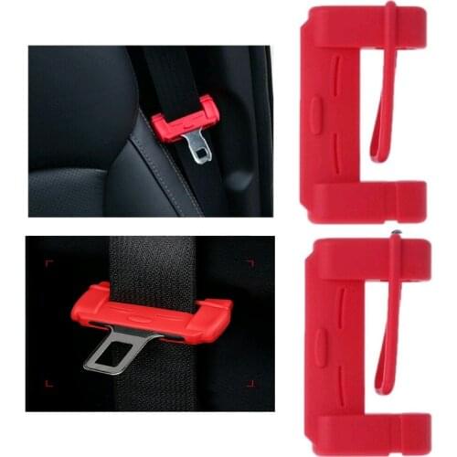 Universal Silicone Car Seat Belt Buckle Covers Clip Anti-Scratch Cover Auto Safety Belt Button Case Interior Accessories