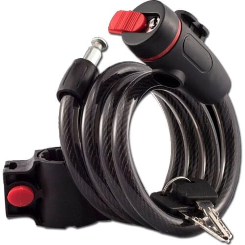 Bike Lock 1m Anti Theft Bicycle Accessories Steel Wire Security Bicycle Cable Lock MTB Road Motorcycle Bike Equipment Universal