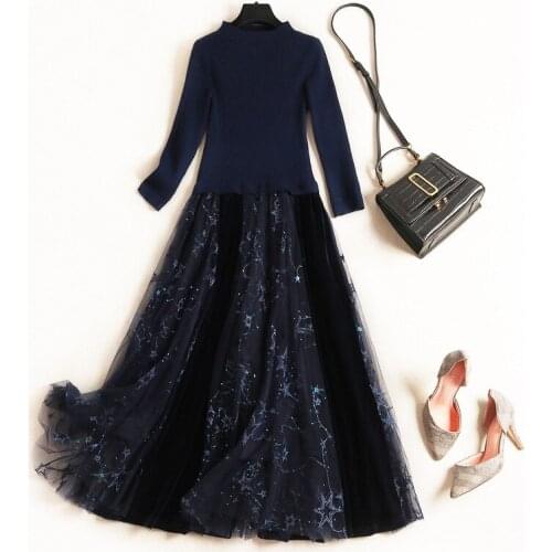 Autumn Vintage Floral Chiffon Plus Size Boho Dresses 2021 Elegant Women Party Long Sleeve Dress Vestidos