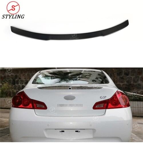 G Series G25 Carbon Fiber Rear Spoiler For Infiniti G37 Sedan Spoiler Rear Trunk Wing 2009 2010 2011 2012 2013 2014