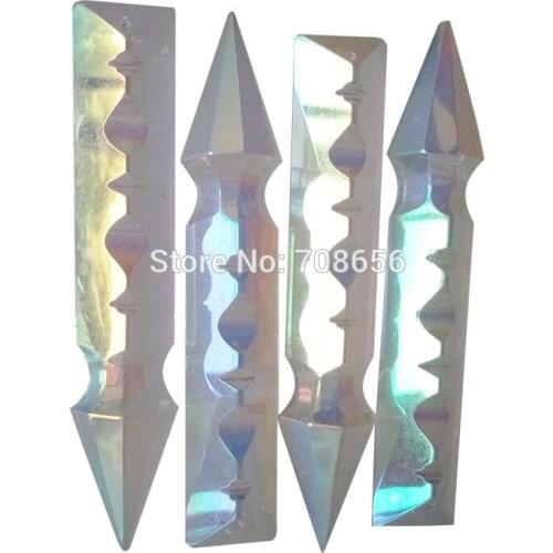 200PCS 100MM CLEAR AB GLASS SPEAR SWORD LAMP CHANDELIER PRISM GLASS CHANDELIER LAMP PART CRYSTAL