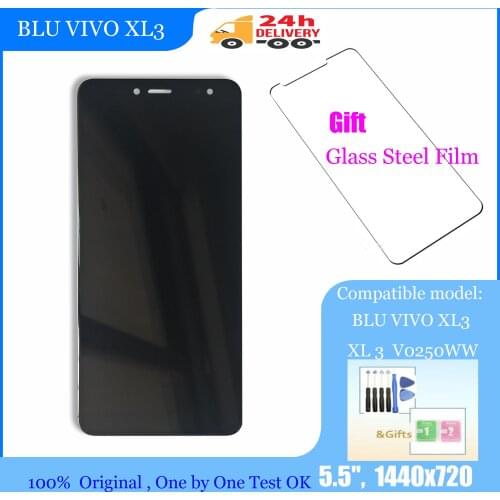 5.5inch 100% Test ok For BLU VIVO XL3 XL 3 V0250WW LCD Display With Touch Screen Digitizer Assembly Black / GOLD