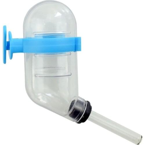 60ml Hamster Water Drinking Bottle Plastic Rat Pet Dispenser Cylindrical Feeder Cage Hanger Water Bottle Dispenser With Clip