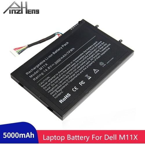 PINZHENG Laptop Battery For Dell Alienware M11x M14x R1 R2 R3 Senies PT6V8 KR-08P6X6 D951T HC26Y T7YJR P06T NGPHW P18G 8P6X6