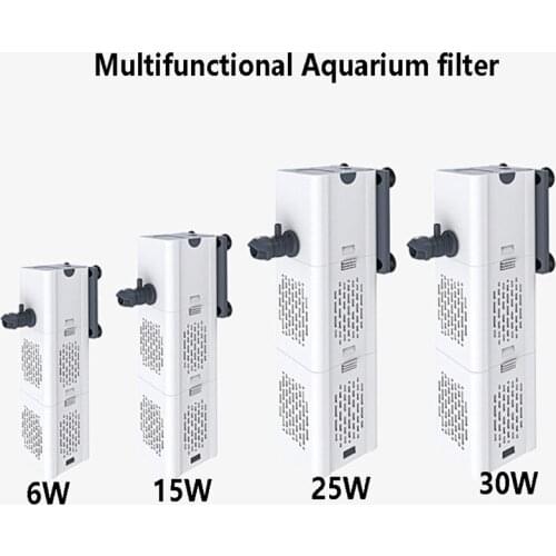 Aquarium Filter Pump 4 In 1 Fish Tank Submersible Air Oxygen Internal Pump aquarium air pump Wave pump aquarium powerhead pump
