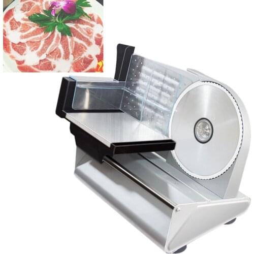 Automatic Mini Electric Meat Slicer Mutton Roll Grinder Food Mincer Beef Lamb Cutting Machine Vegetable Bread Cutter