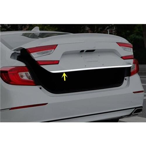 For Honda Accord Sedan 10th 2018 2019 2020 2021 Detector Rear Tail Door Trunk Bottom Tailgate Frame Plate Trim Lamp Hoods 1pcs