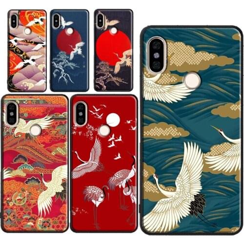 Japanese Cranes Art For Xiaomi Mi Note 10 Lite A3 9T Case For Redmi Note 9 Pro 8 7 8T 9S 9A 9C For POCO X3