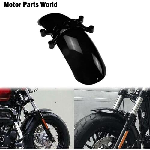 Motorcycle Gloss Black Front Mudguard Wheel Fender Protector Cover For Harley Sportster XL Forty Eight 2010-2015