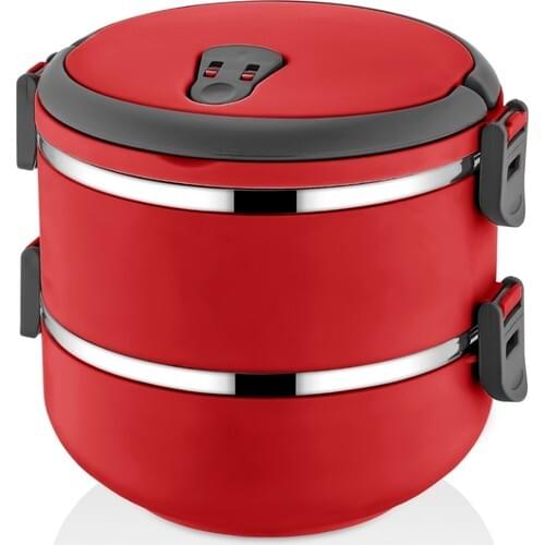 Freshbox New Color Red 2-Level Dining Thermos Lunch box 1,5 lt