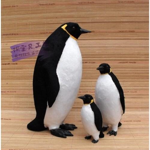 Simulation penguin fur model toy teaching model ornament home decoration gift h1457
