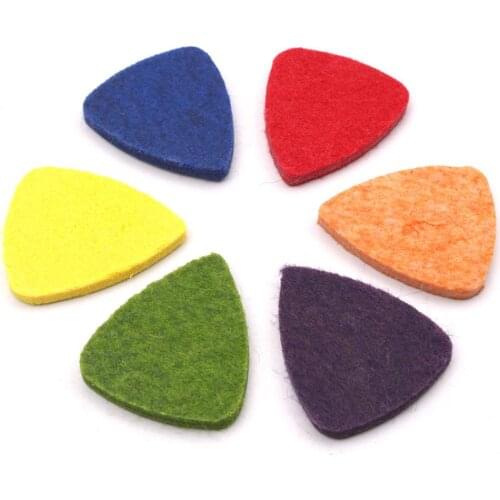 Hot Sales Colorful Ukulele Wool Picks Wool Felt Picks for Ukulele Guitarra Accessories Stringed Musical Instrument