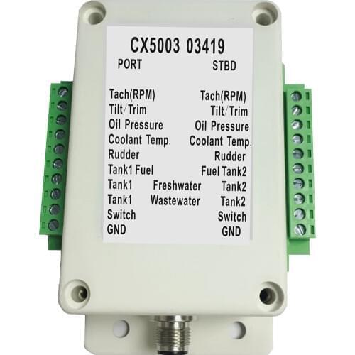 NMEA 2000 Multifunction Converter Connect Up to 18 Sensors 0-190 ohm CX5003 NMEA2000 Converter For Boat Yacht Marine sensor