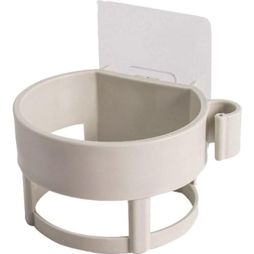 T84E Multi-Color Curling Wands Hair Dryer Holder, Wall Mounted Hair Tool Organizer for Bedroom & Bathroom