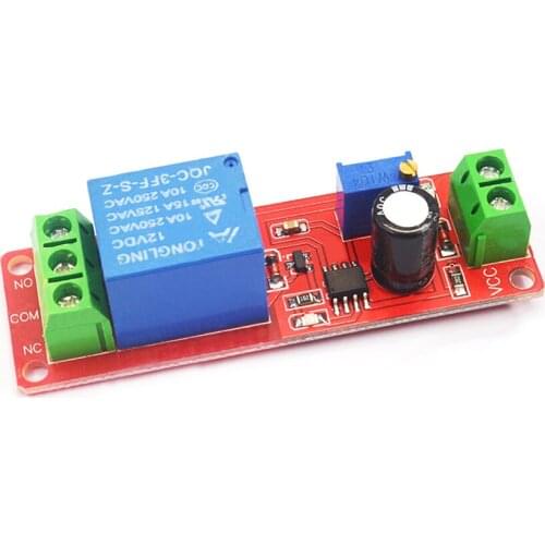NE555 Time Delay Relay Module Automotive Electrical Delay 0-10 Seconds Adjustable Monostable Switch 12V Delayed Power Switch