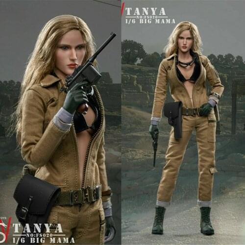 NEW SWtoys FS020 1/6 EVA Green Head Sculpt W/Clothes Suit F12" Female Figure Model