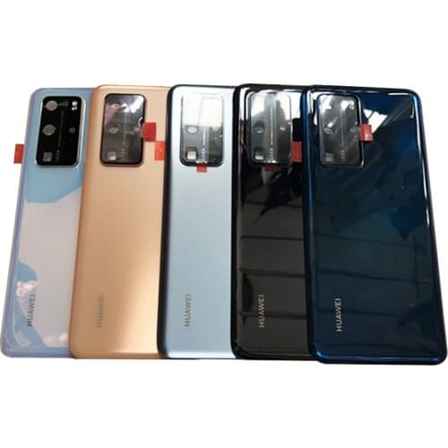 P40 Pro ELS-N04 Original Back Glass Cover For Huawei P40 ANA-AN00, Back Door Replacement Hard Battery Case, Rear Housing Cover