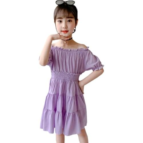 Dress Girl Ruffles Dress Girls Summer Dress Kids Casual Style Girls Costumes Kids 6 8 10 12 14