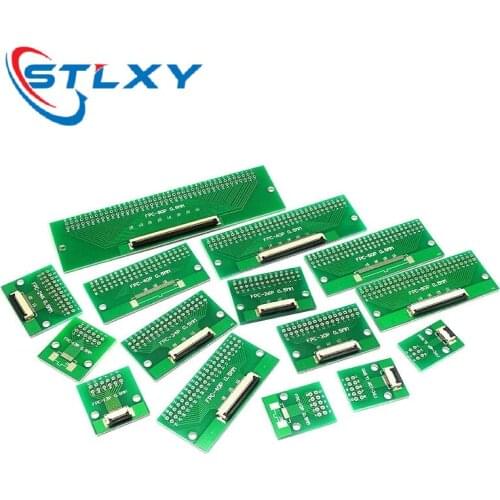 FPC/FFC flat cable transfer plate is directly inserted DIY 0.5 mm 1mm spacing connector 6P/8P/10P/20P/30P/40P/60P