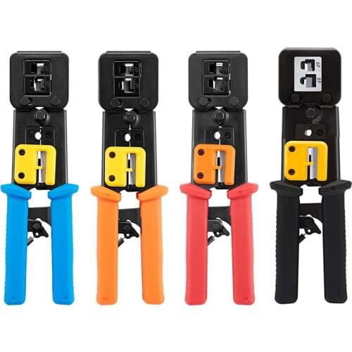 RJ45 Crimper Hand Network Tools Pliers RJ12 Cat5 Cat6 8p8c Cable Stripper Pressing Clamp Tongs Clip Multi Function