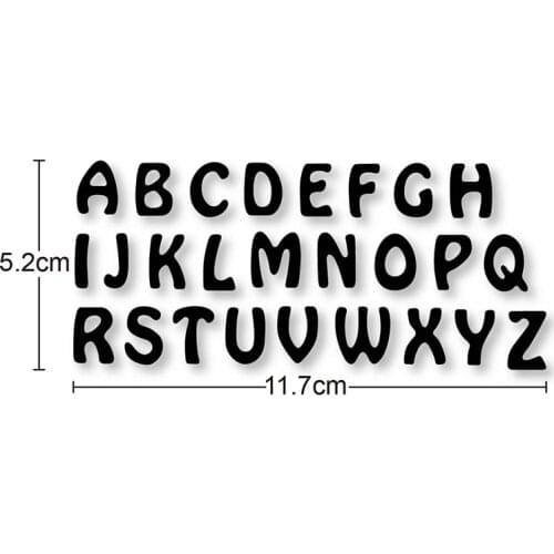 Metal Cutting Dies For dies Scrapbooking Embossing Dies 26pcs alphabet letters Dies DIY Paper Cards Craft Stencils dies new 2020